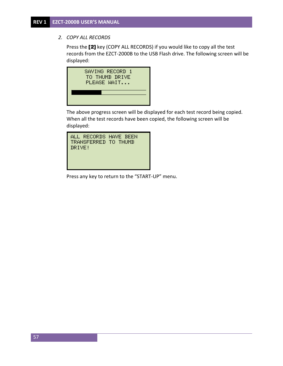 Vanguard EZCT-2000B User Manual | Page 61 / 118