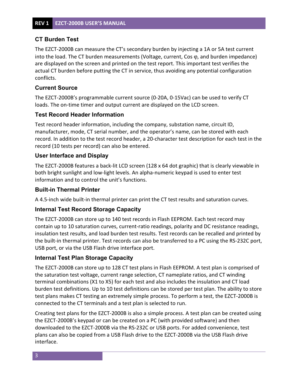 Vanguard EZCT-2000B User Manual | Page 7 / 118