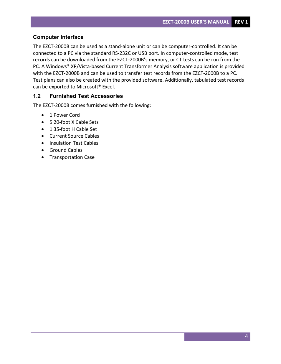 Vanguard EZCT-2000B User Manual | Page 8 / 118