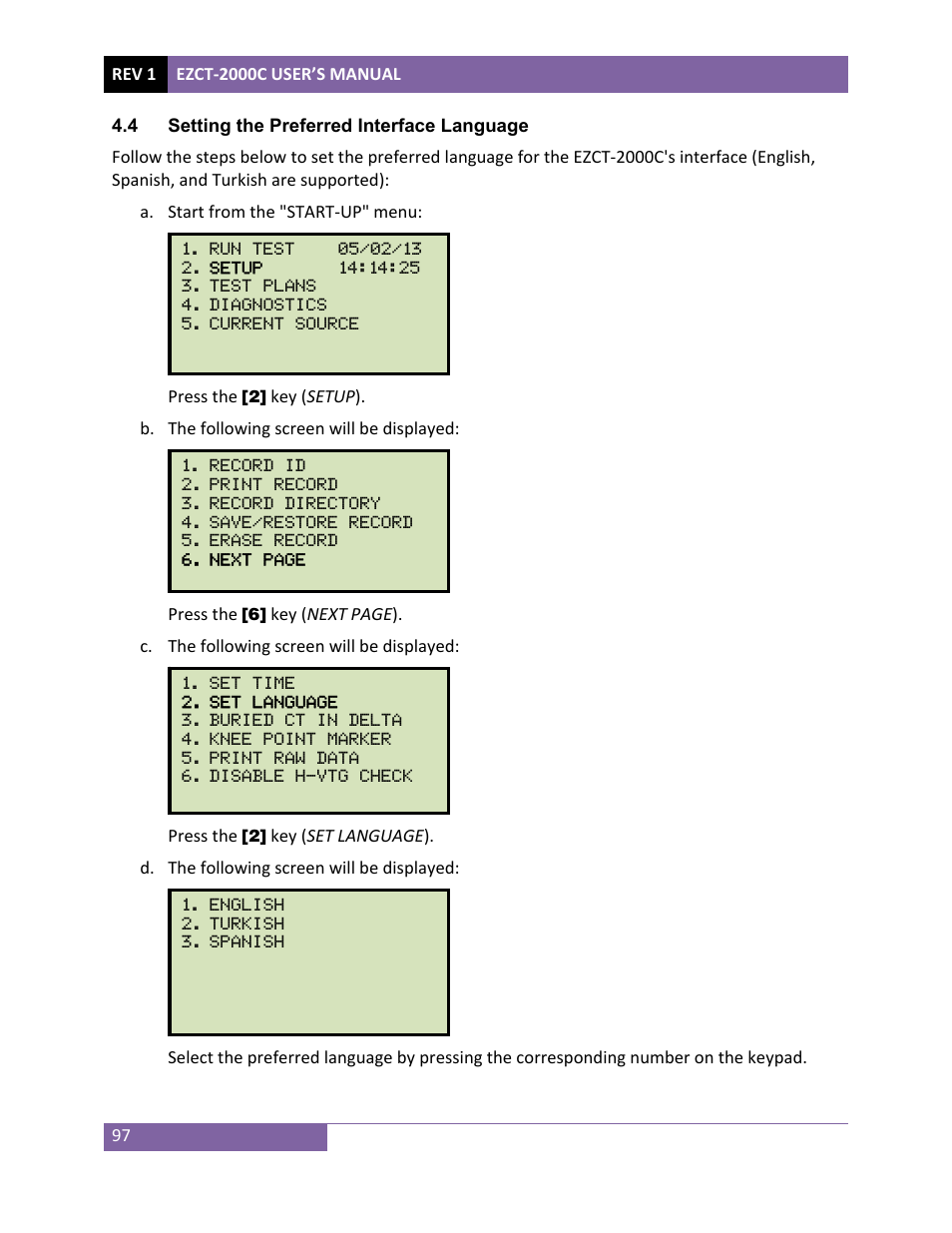 Vanguard EZCT-2000C Plus User Manual | Page 101 / 119