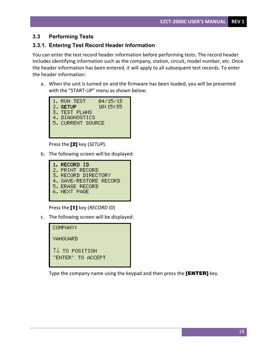 Vanguard EZCT-2000C Plus User Manual | Page 22 / 119