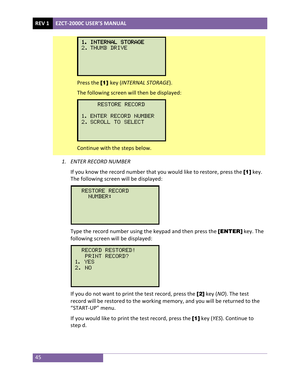 Vanguard EZCT-2000C Plus User Manual | Page 49 / 119