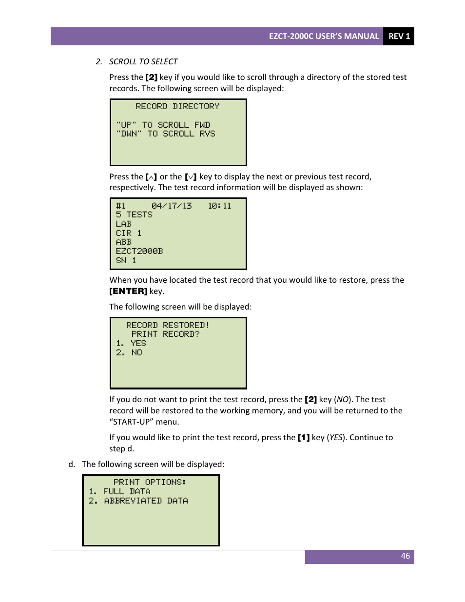 Vanguard EZCT-2000C Plus User Manual | Page 50 / 119