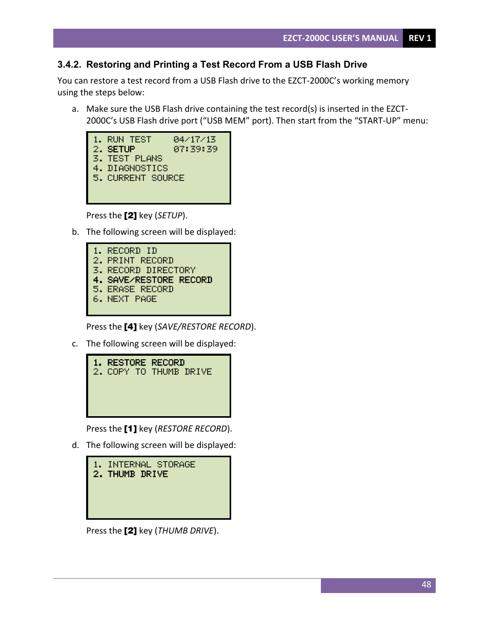 Vanguard EZCT-2000C Plus User Manual | Page 52 / 119