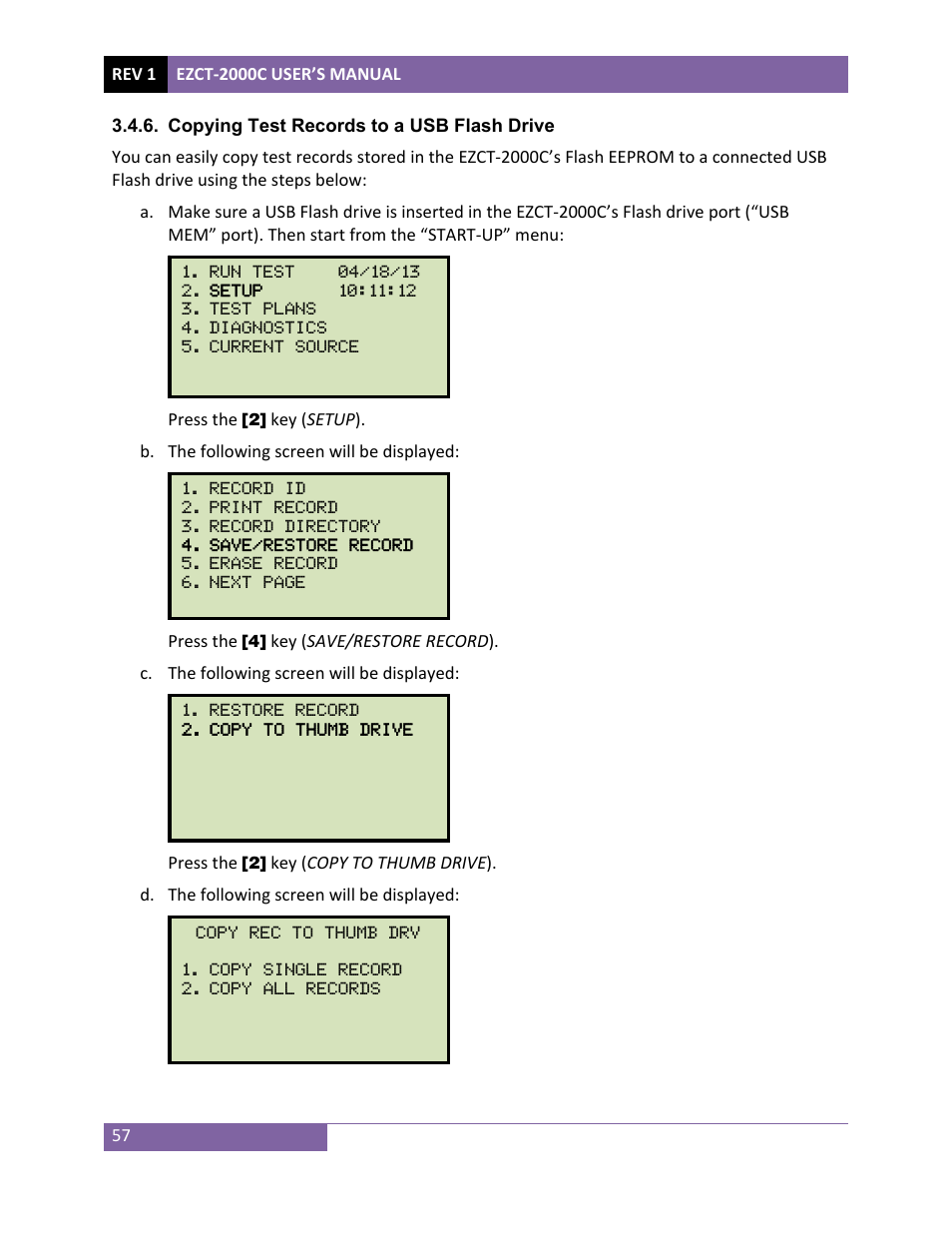 Vanguard EZCT-2000C Plus User Manual | Page 61 / 119
