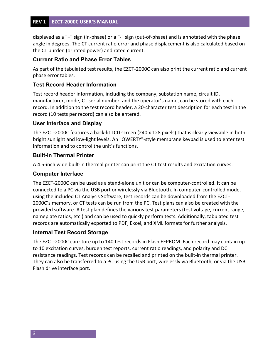 Vanguard EZCT-2000C Plus User Manual | Page 7 / 119