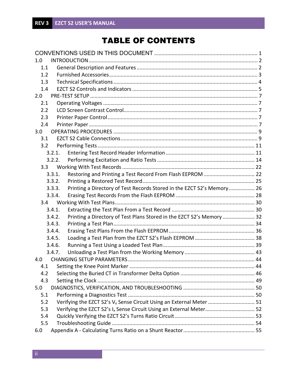 Vanguard EZCT-S2 User Manual | Page 3 / 66