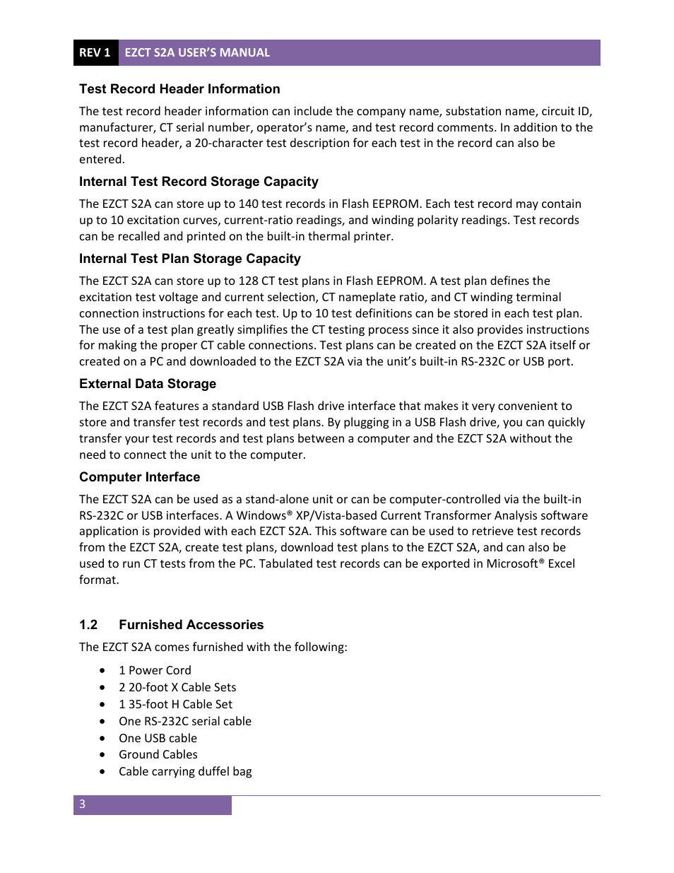 Vanguard EZCT-S2A User Manual | Page 7 / 98