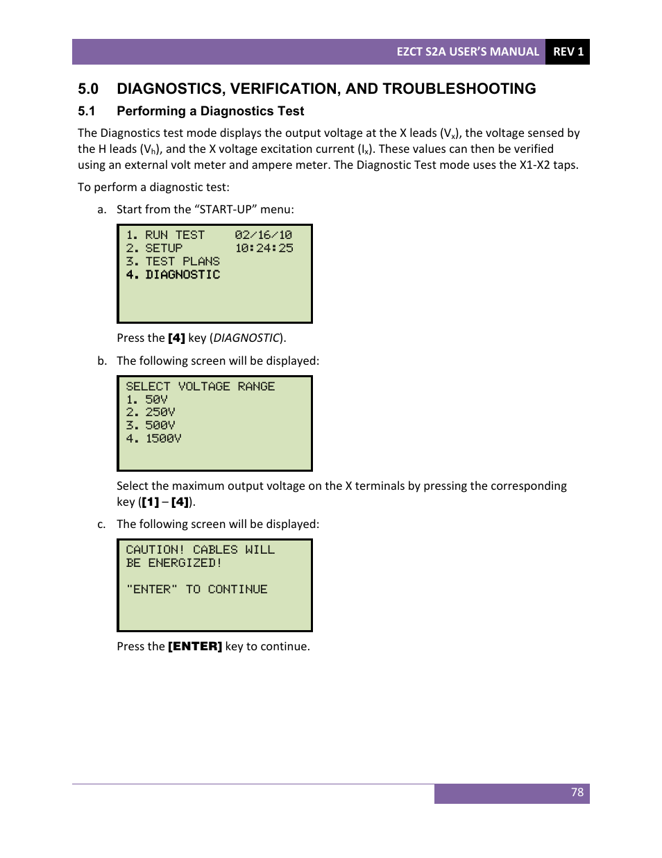 0 diagnostics, verification, and troubleshooting | Vanguard EZCT-S2A User Manual | Page 82 / 98