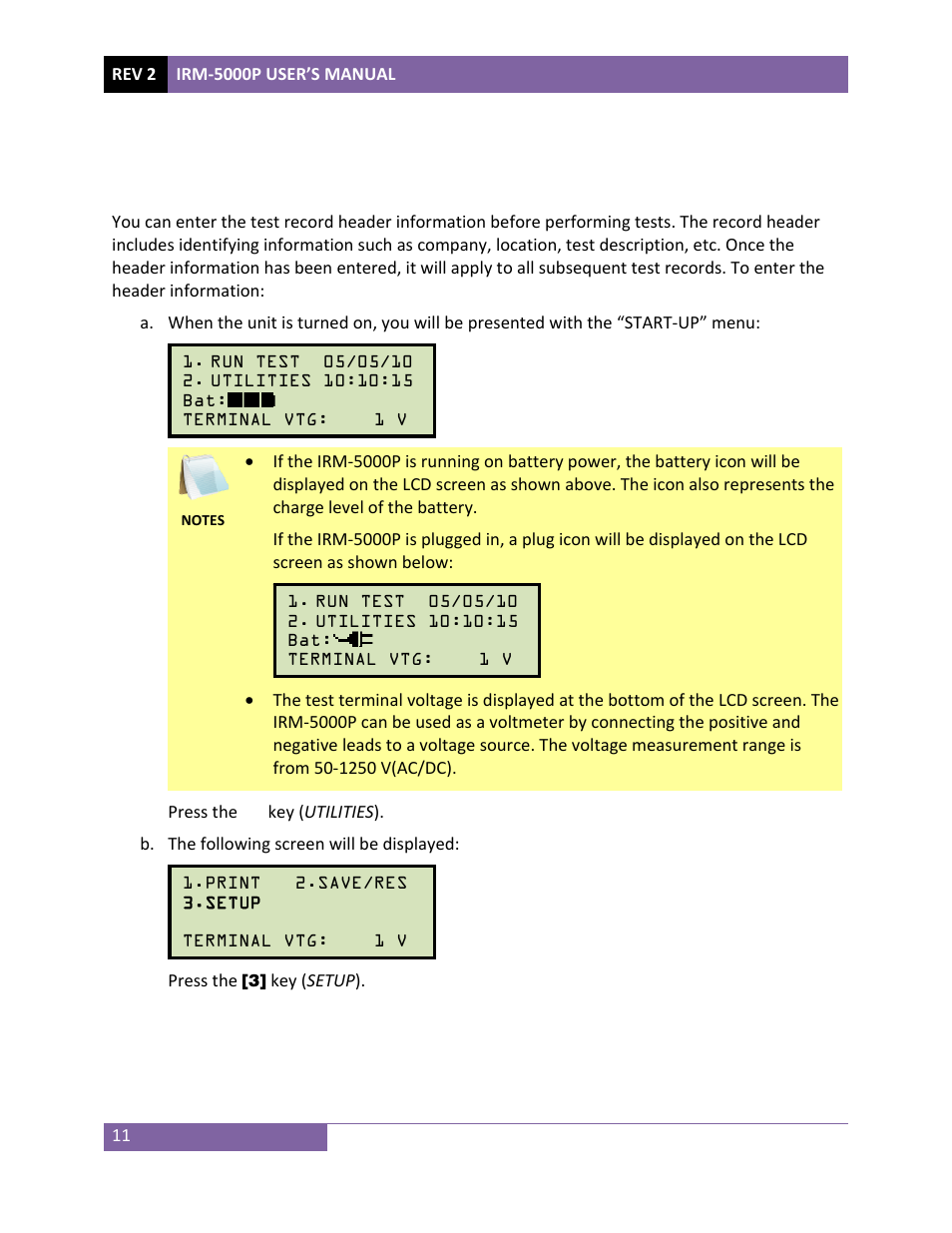 Vanguard IRM-5000P User Manual | Page 15 / 58