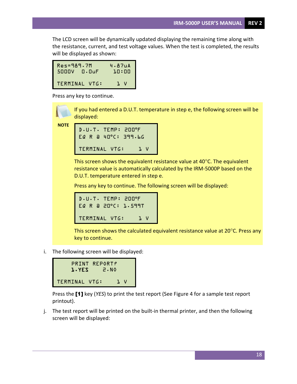 Vanguard IRM-5000P User Manual | Page 22 / 58