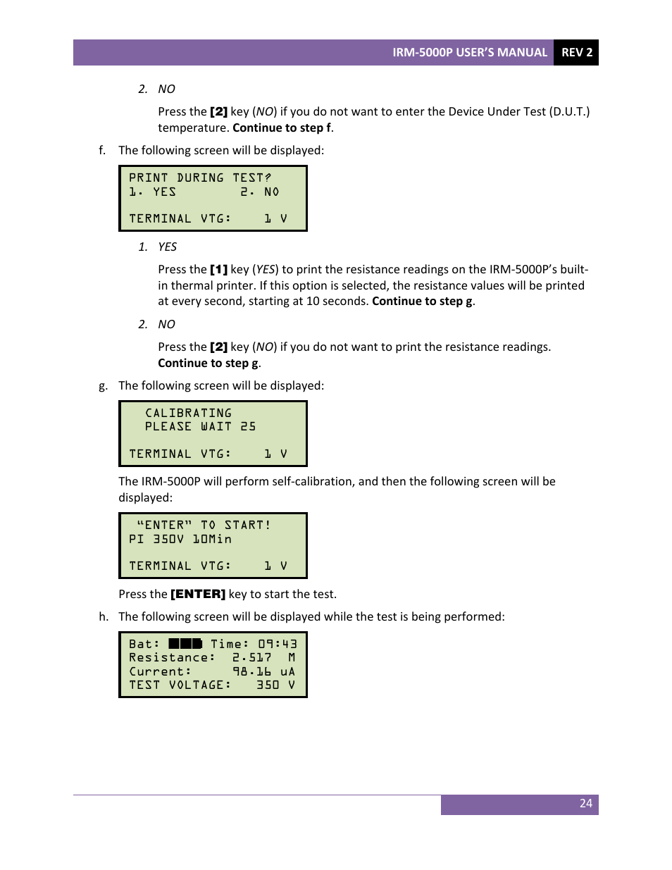 Vanguard IRM-5000P User Manual | Page 28 / 58