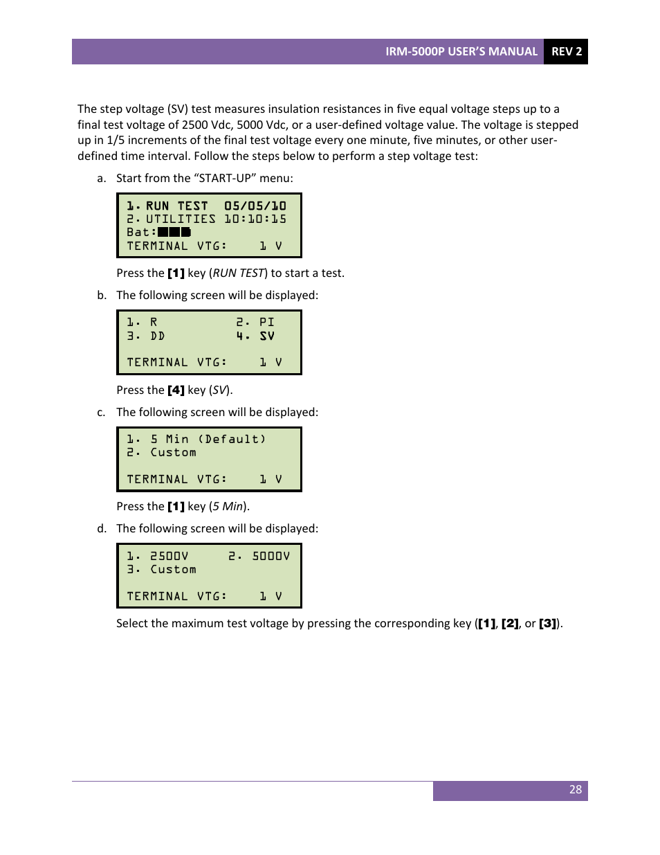 Vanguard IRM-5000P User Manual | Page 32 / 58