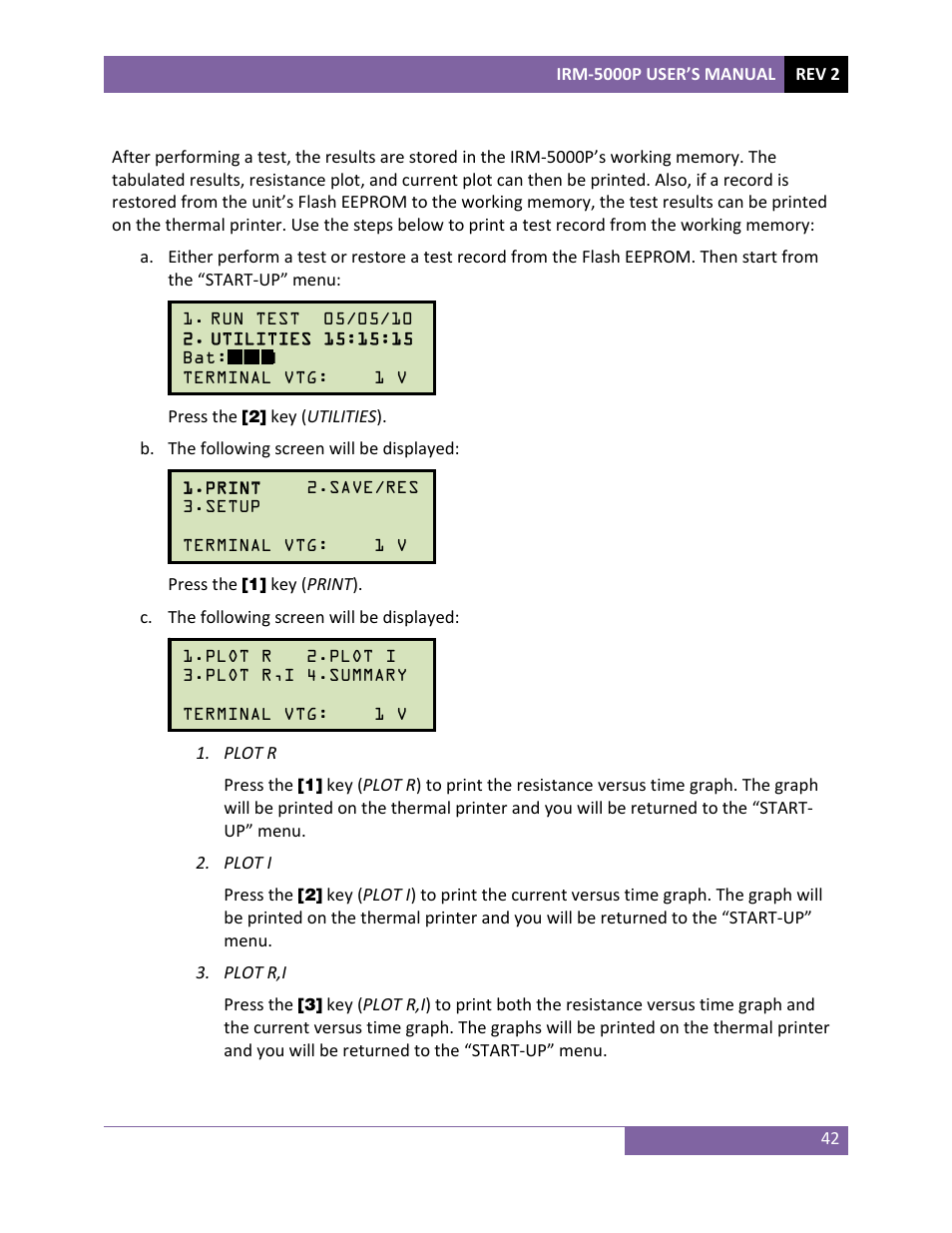Vanguard IRM-5000P User Manual | Page 46 / 58