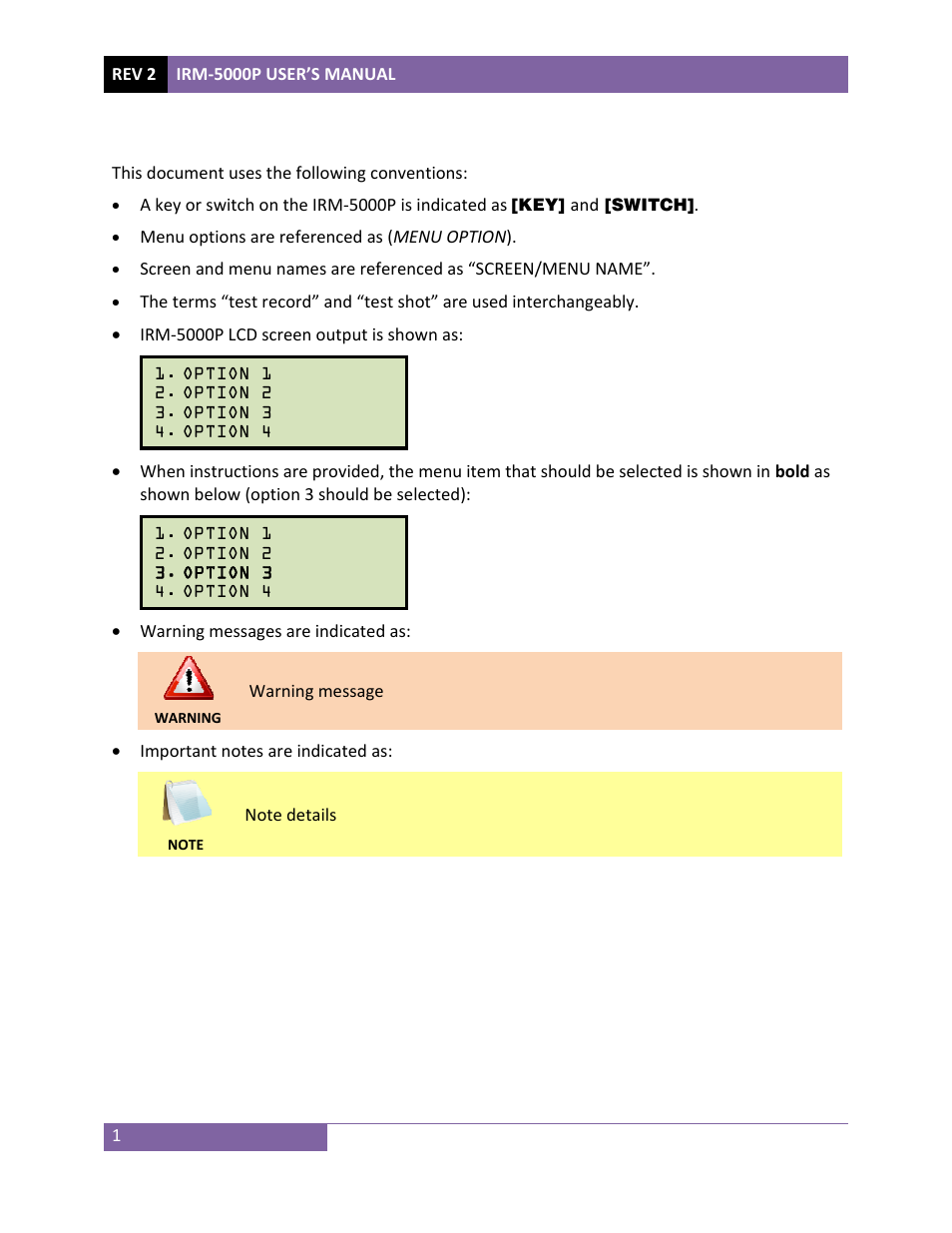 Vanguard IRM-5000P User Manual | Page 5 / 58