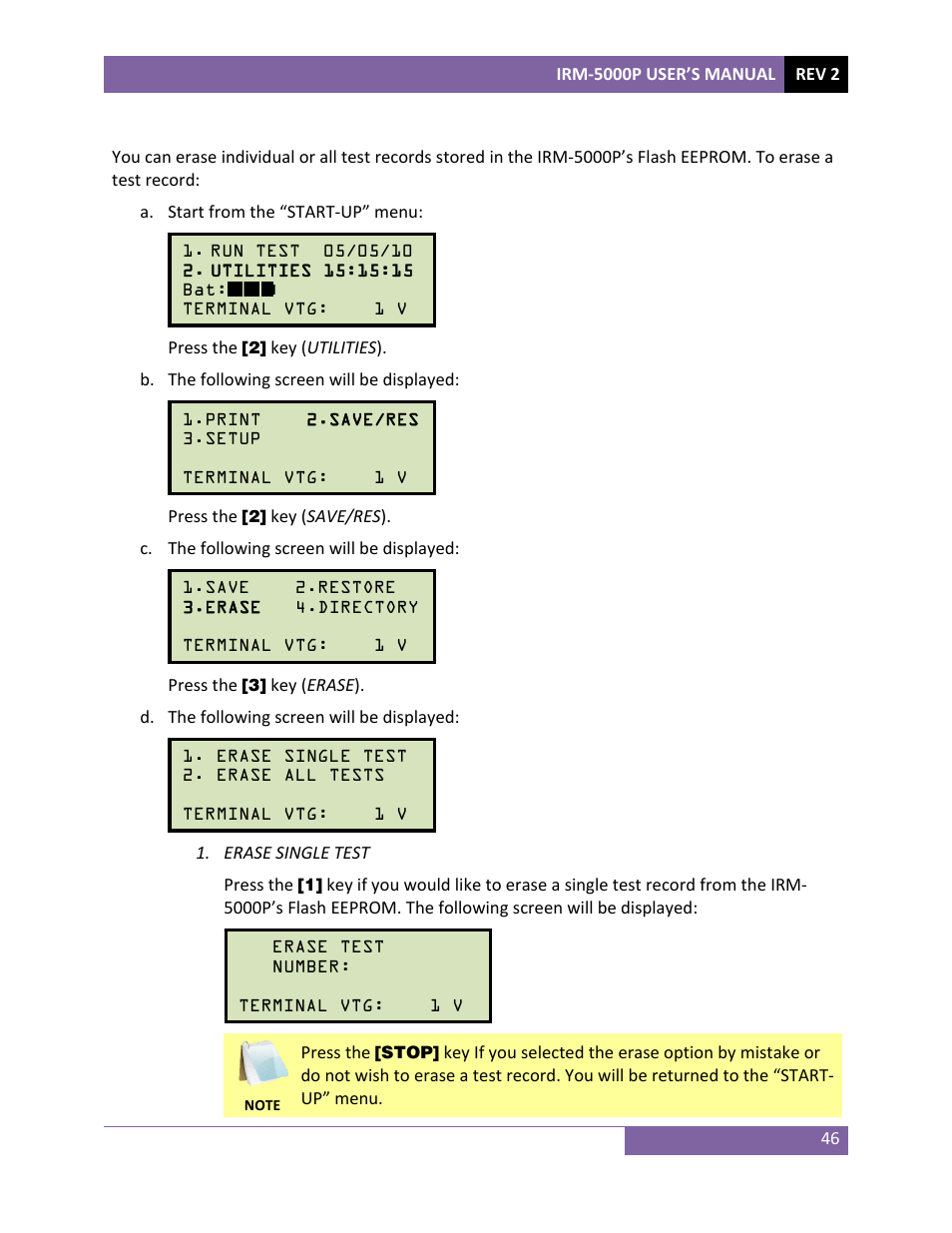 Vanguard IRM-5000P User Manual | Page 50 / 58