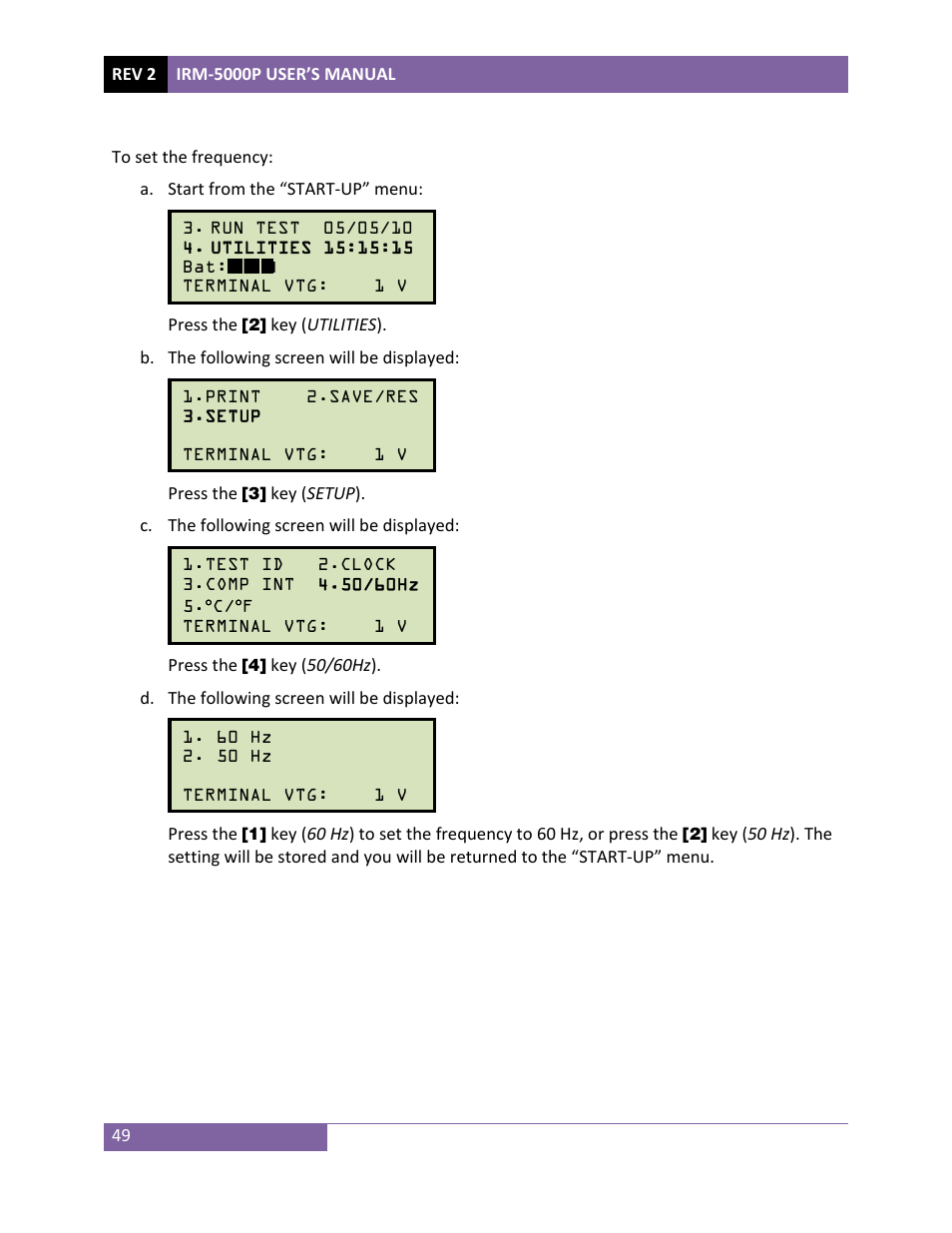Vanguard IRM-5000P User Manual | Page 53 / 58