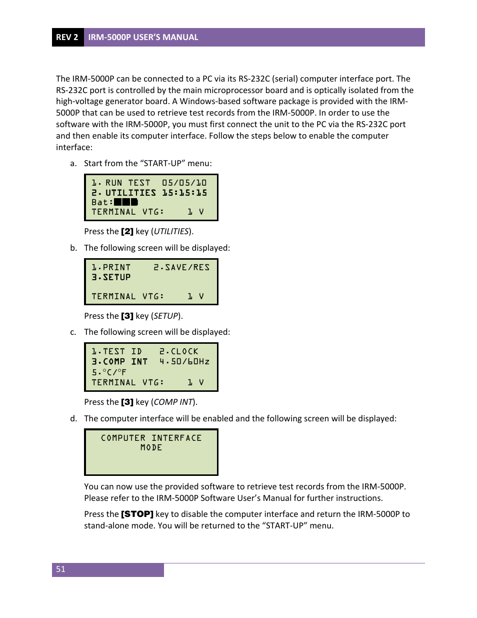 Vanguard IRM-5000P User Manual | Page 55 / 58