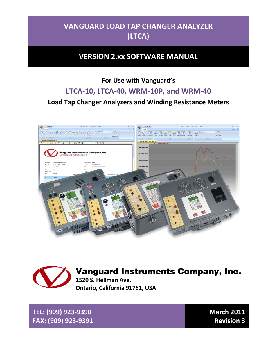 Vanguard LTCA-10, LTCA-40, WRM-10P, WRM-40 User Manual | 69 pages