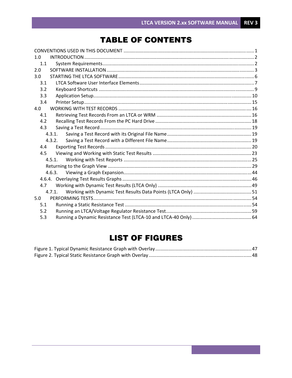 Vanguard LTCA-10, LTCA-40, WRM-10P, WRM-40 User Manual | Page 2 / 69