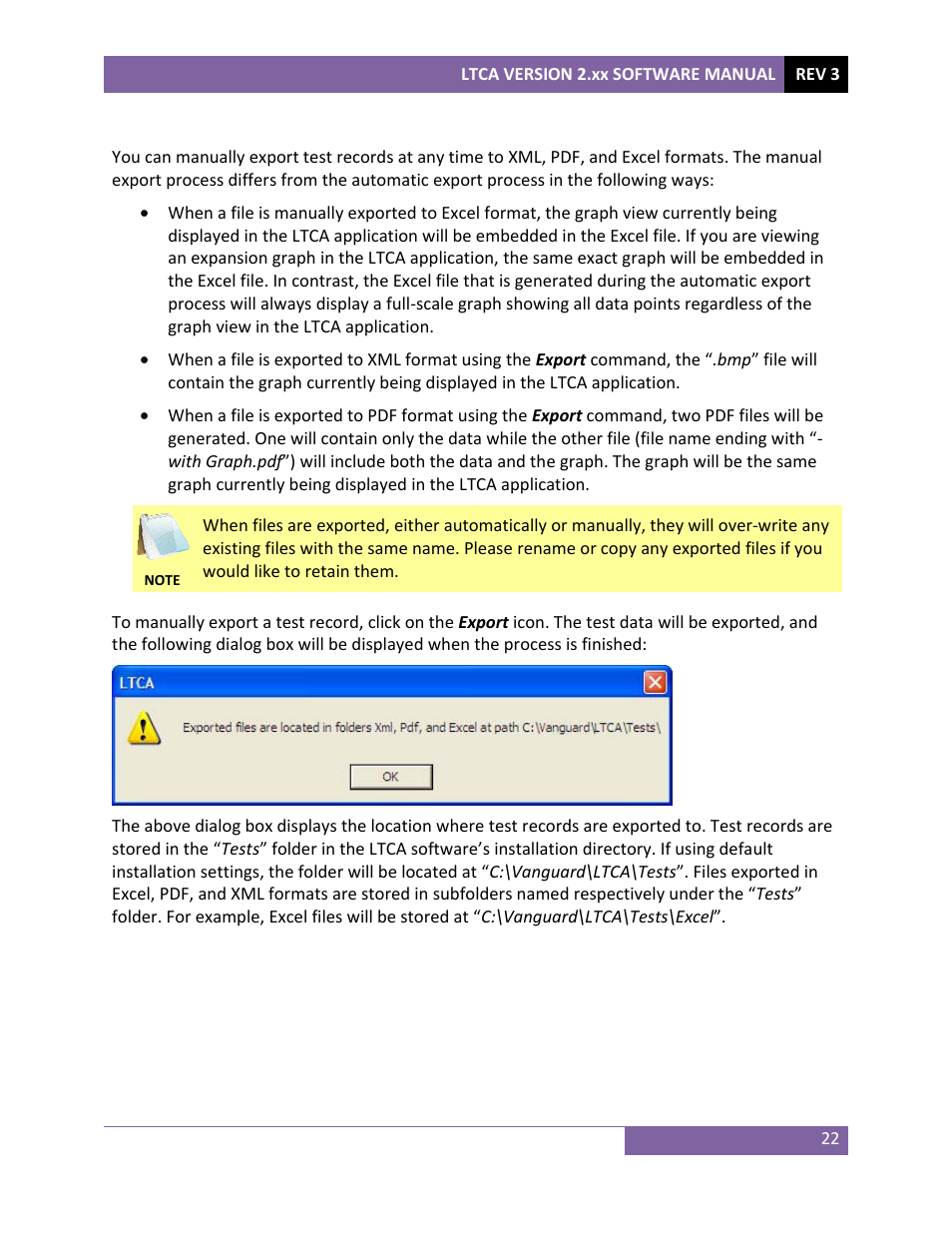 Vanguard LTCA-10, LTCA-40, WRM-10P, WRM-40 User Manual | Page 24 / 69