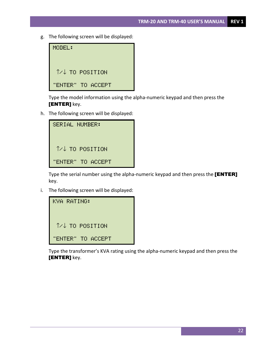 Vanguard TRM-20_40 User Manual | Page 26 / 86