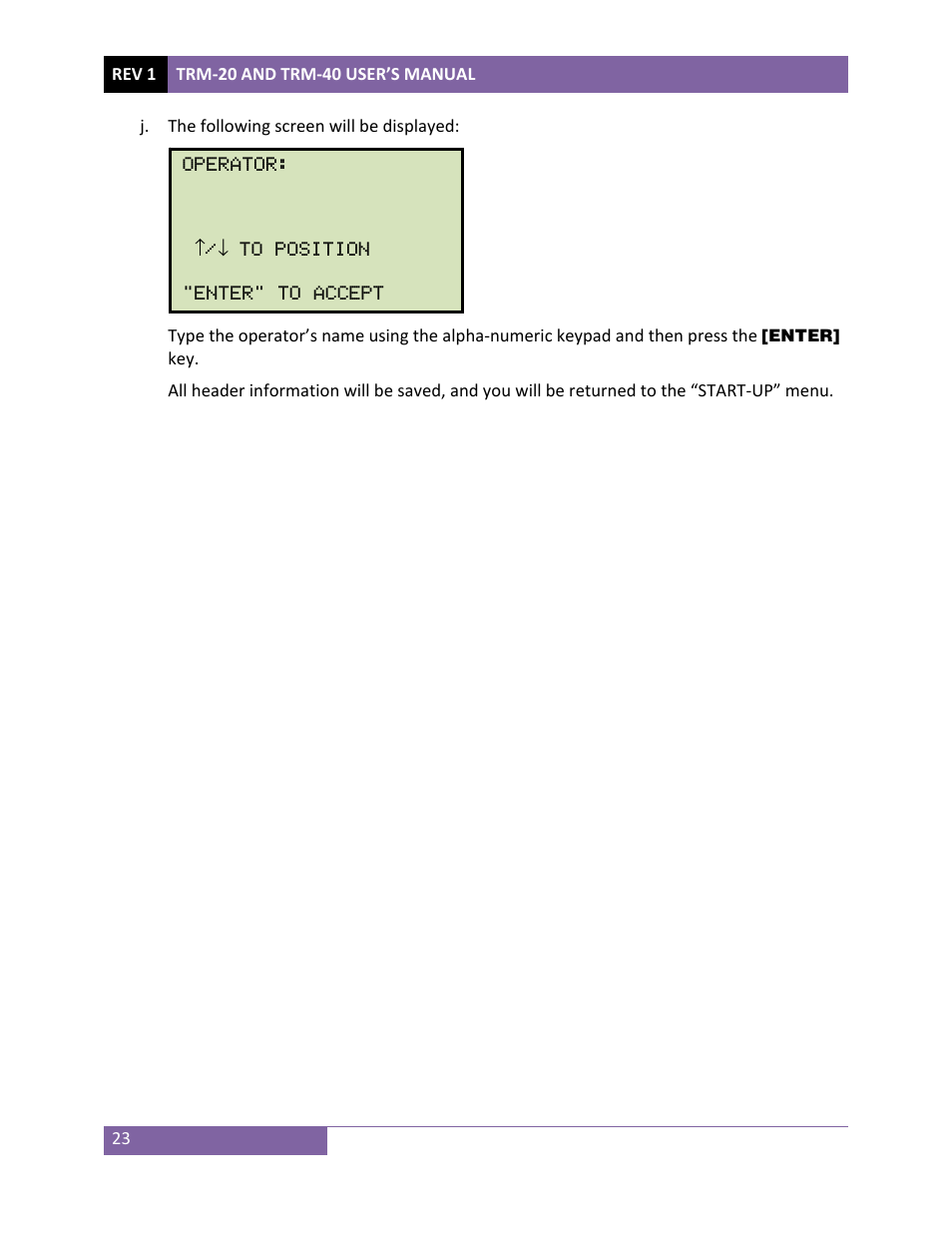 Vanguard TRM-20_40 User Manual | Page 27 / 86