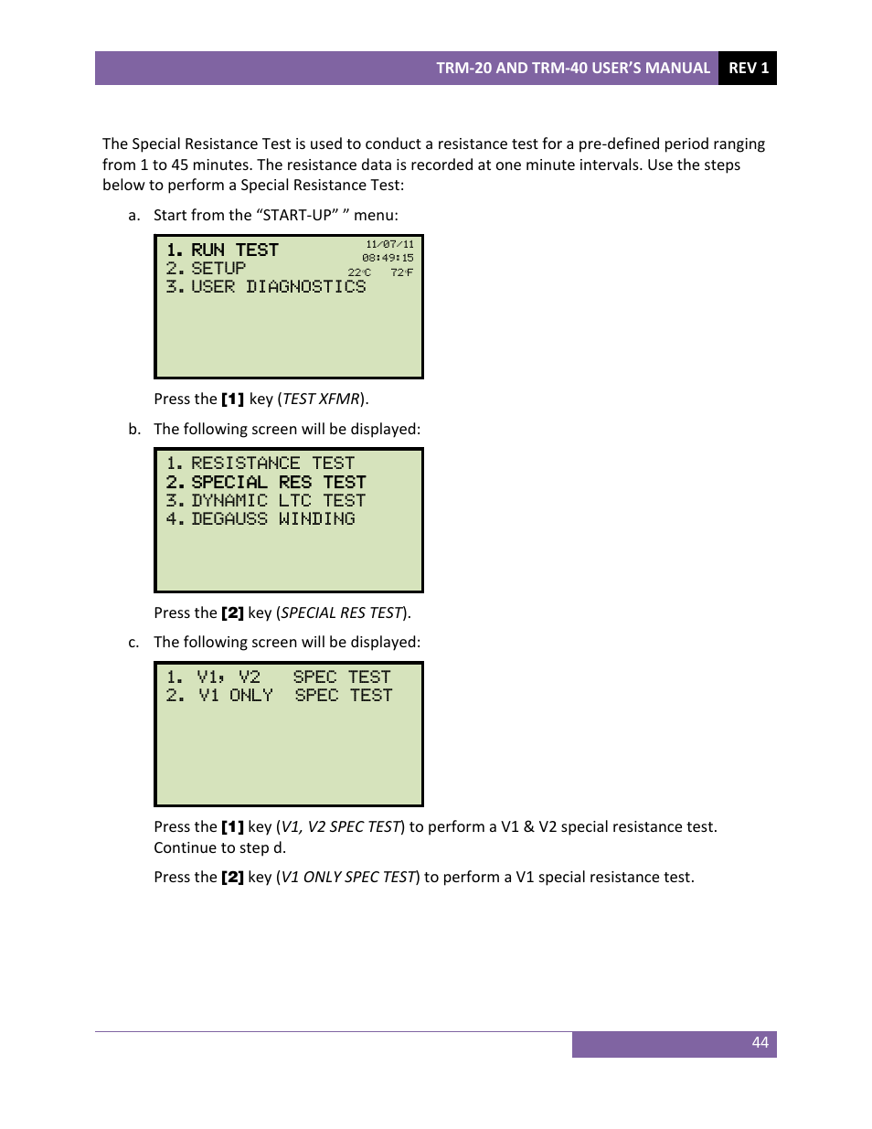 Vanguard TRM-20_40 User Manual | Page 48 / 86