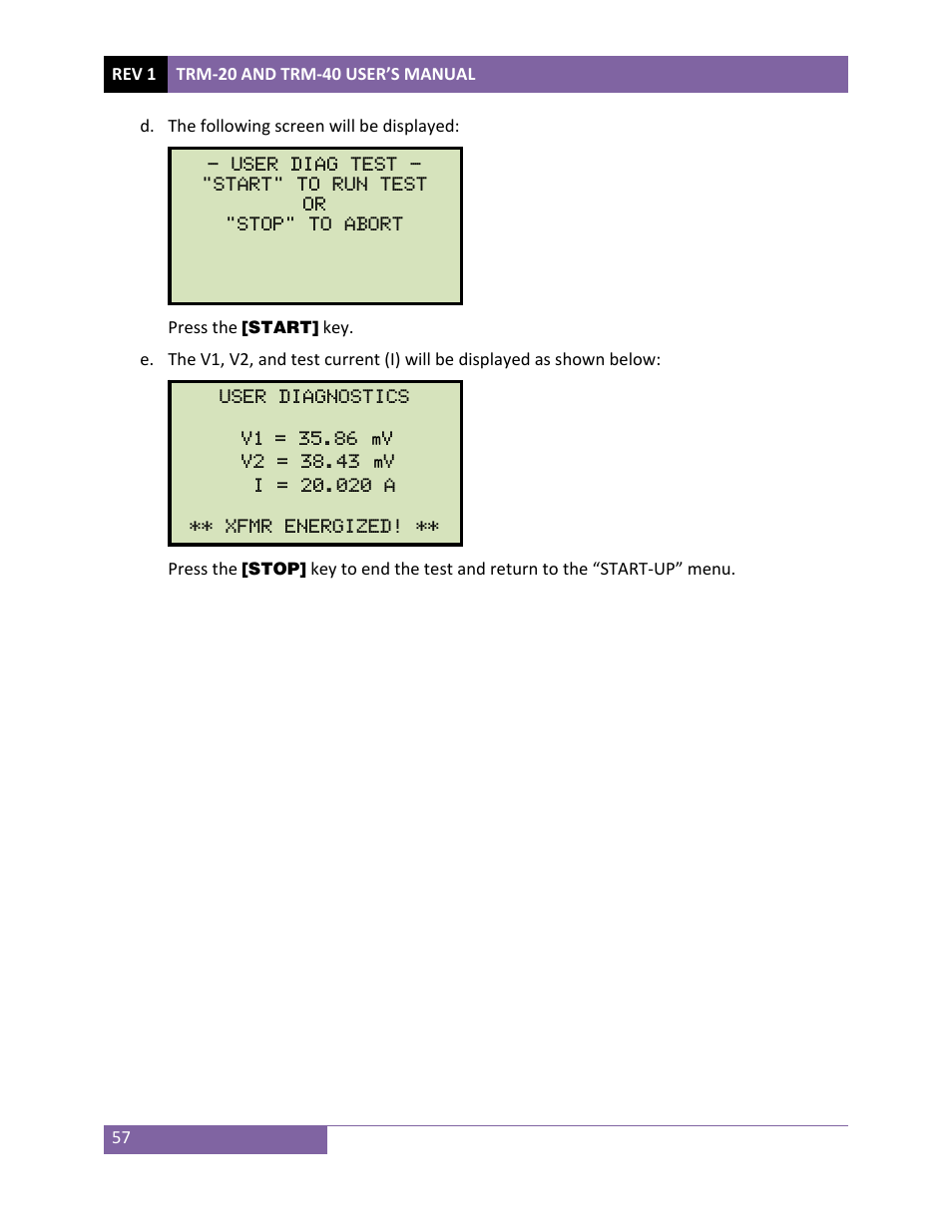Vanguard TRM-20_40 User Manual | Page 61 / 86