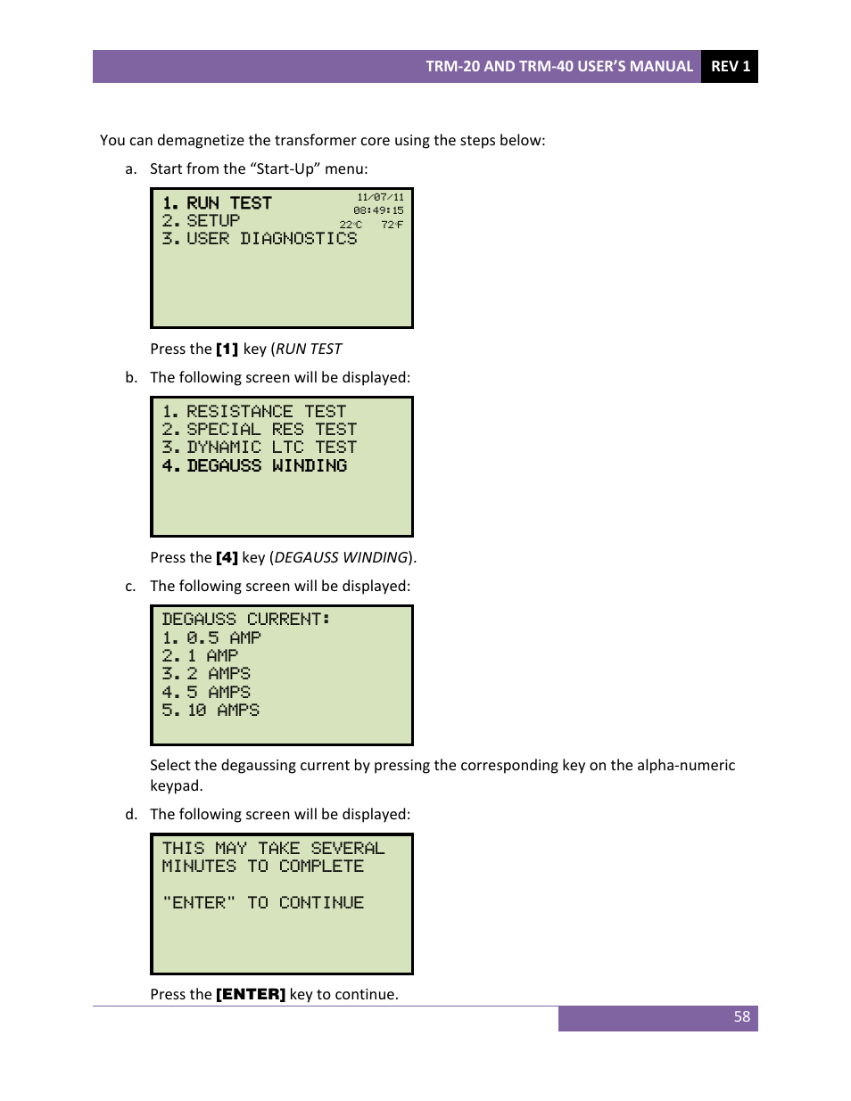 Vanguard TRM-20_40 User Manual | Page 62 / 86