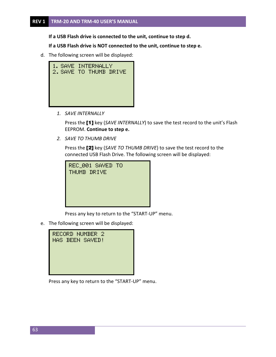 Vanguard TRM-20_40 User Manual | Page 67 / 86