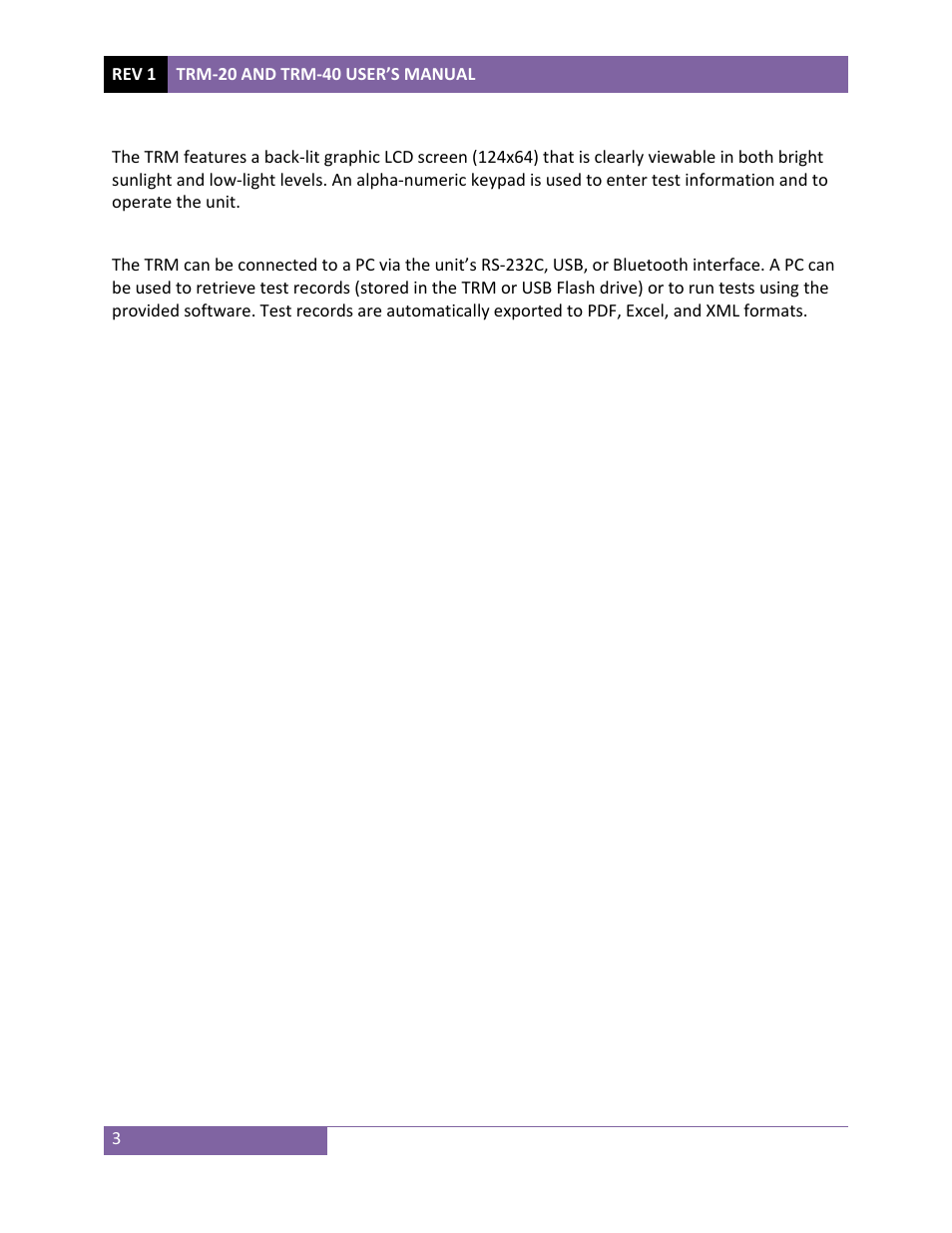 Vanguard TRM-20_40 User Manual | Page 7 / 86