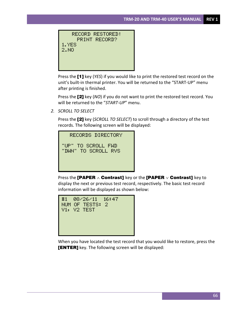 Vanguard TRM-20_40 User Manual | Page 70 / 86