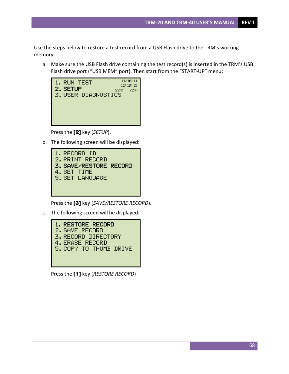 Vanguard TRM-20_40 User Manual | Page 72 / 86