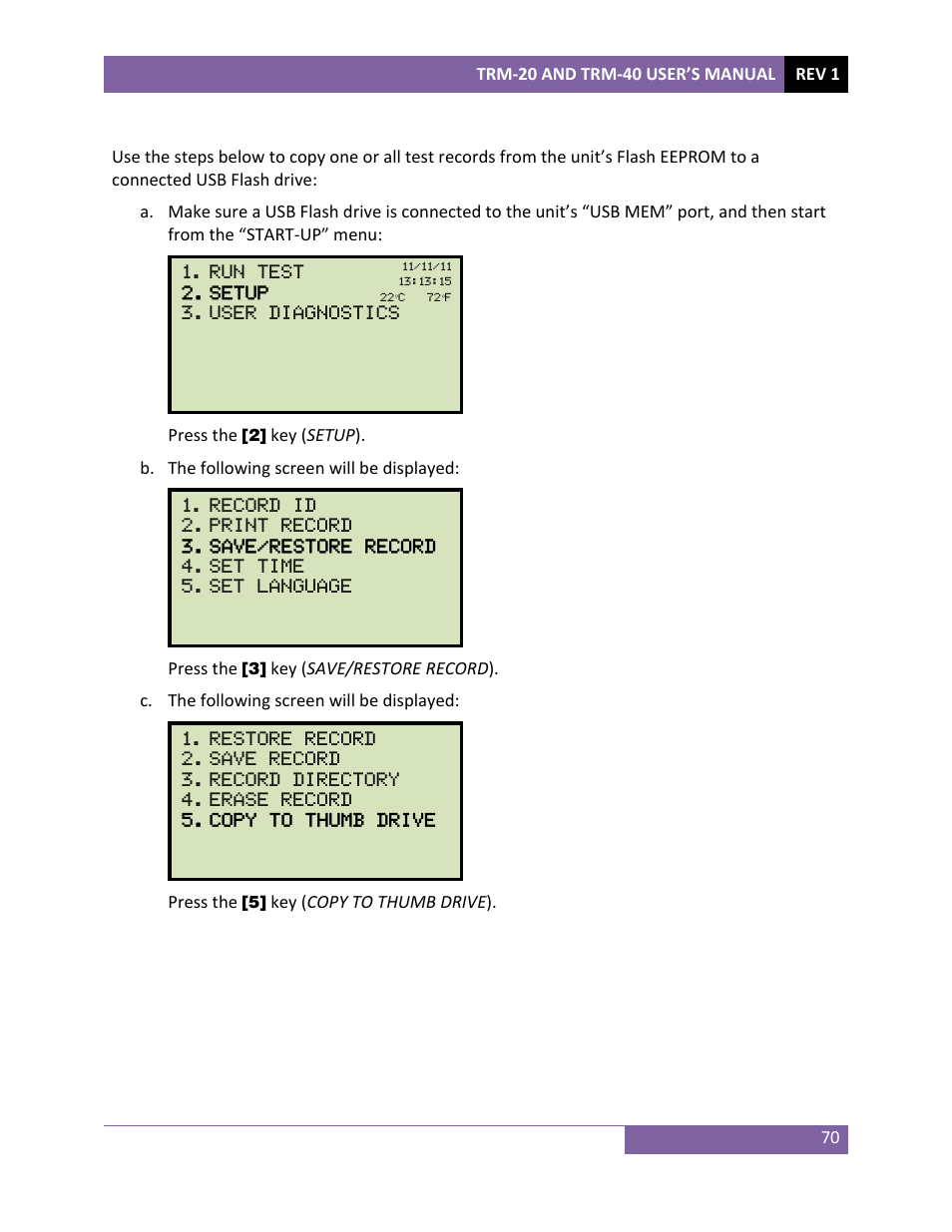 Vanguard TRM-20_40 User Manual | Page 74 / 86