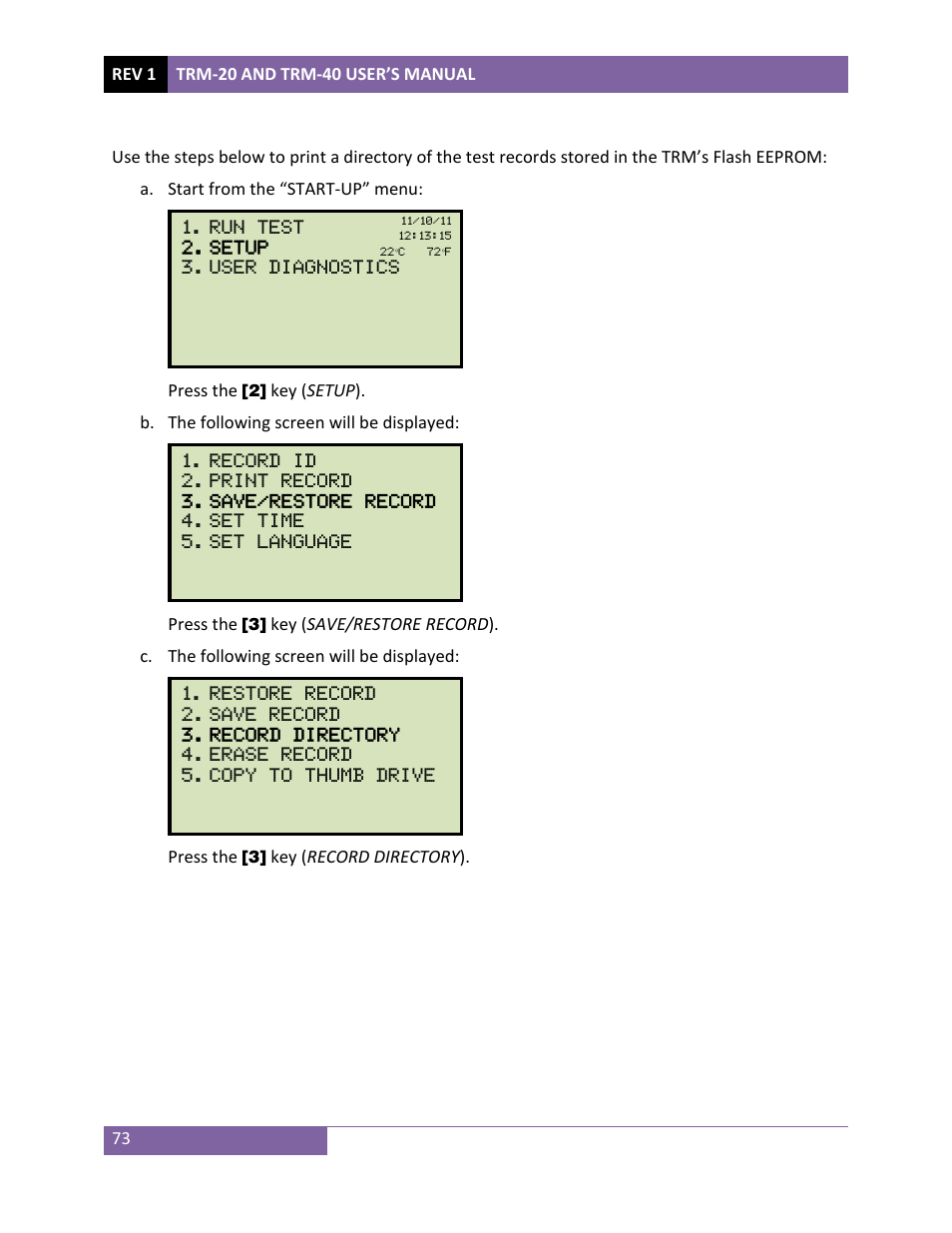 Vanguard TRM-20_40 User Manual | Page 77 / 86