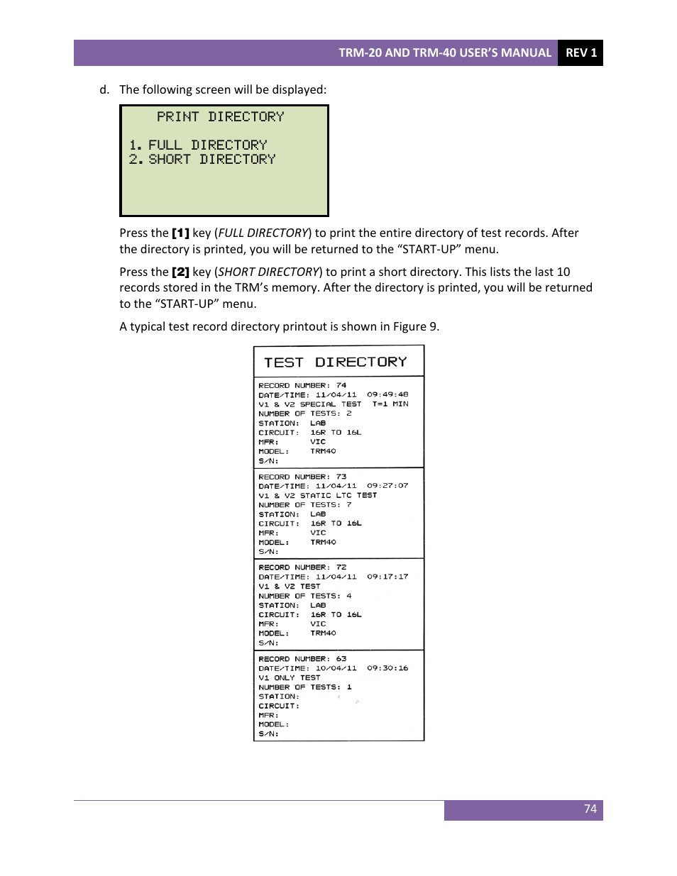 Vanguard TRM-20_40 User Manual | Page 78 / 86