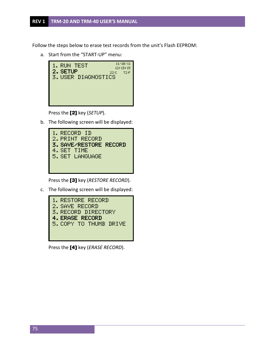 Vanguard TRM-20_40 User Manual | Page 79 / 86