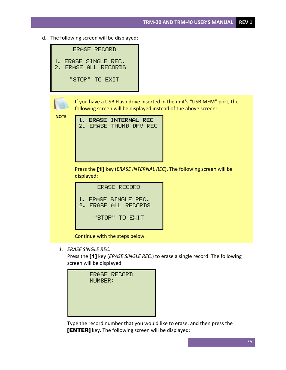Vanguard TRM-20_40 User Manual | Page 80 / 86