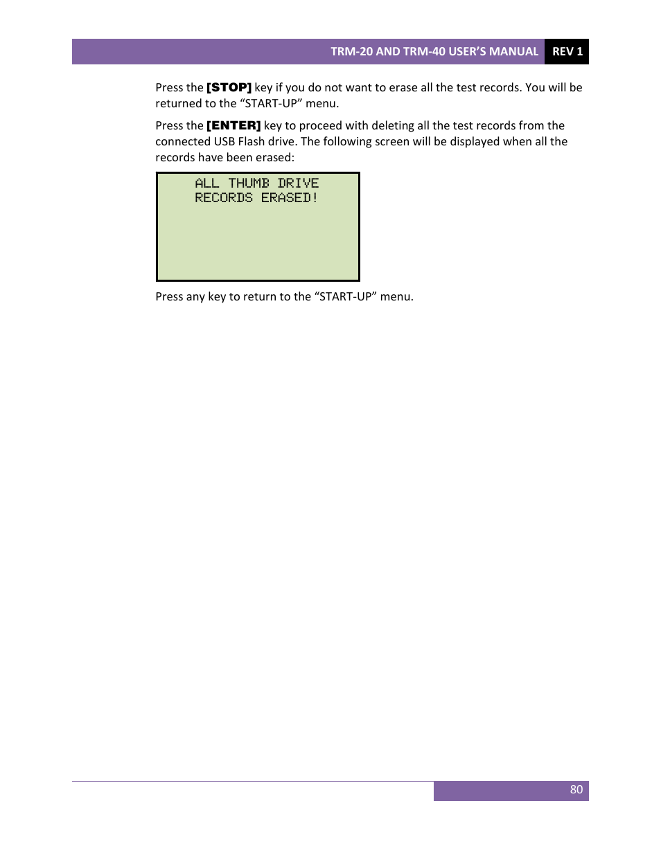 Vanguard TRM-20_40 User Manual | Page 84 / 86