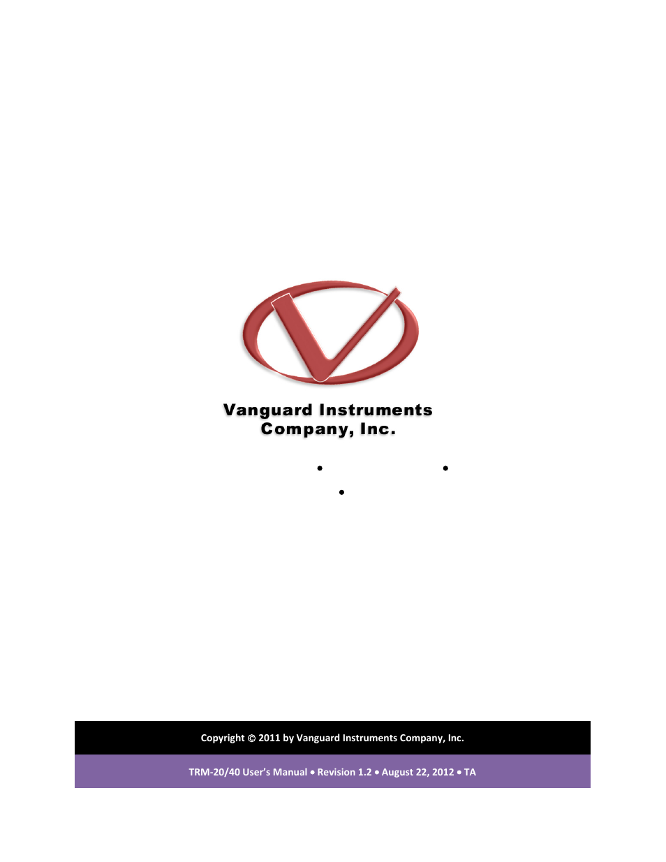 Vanguard TRM-20_40 User Manual | Page 86 / 86