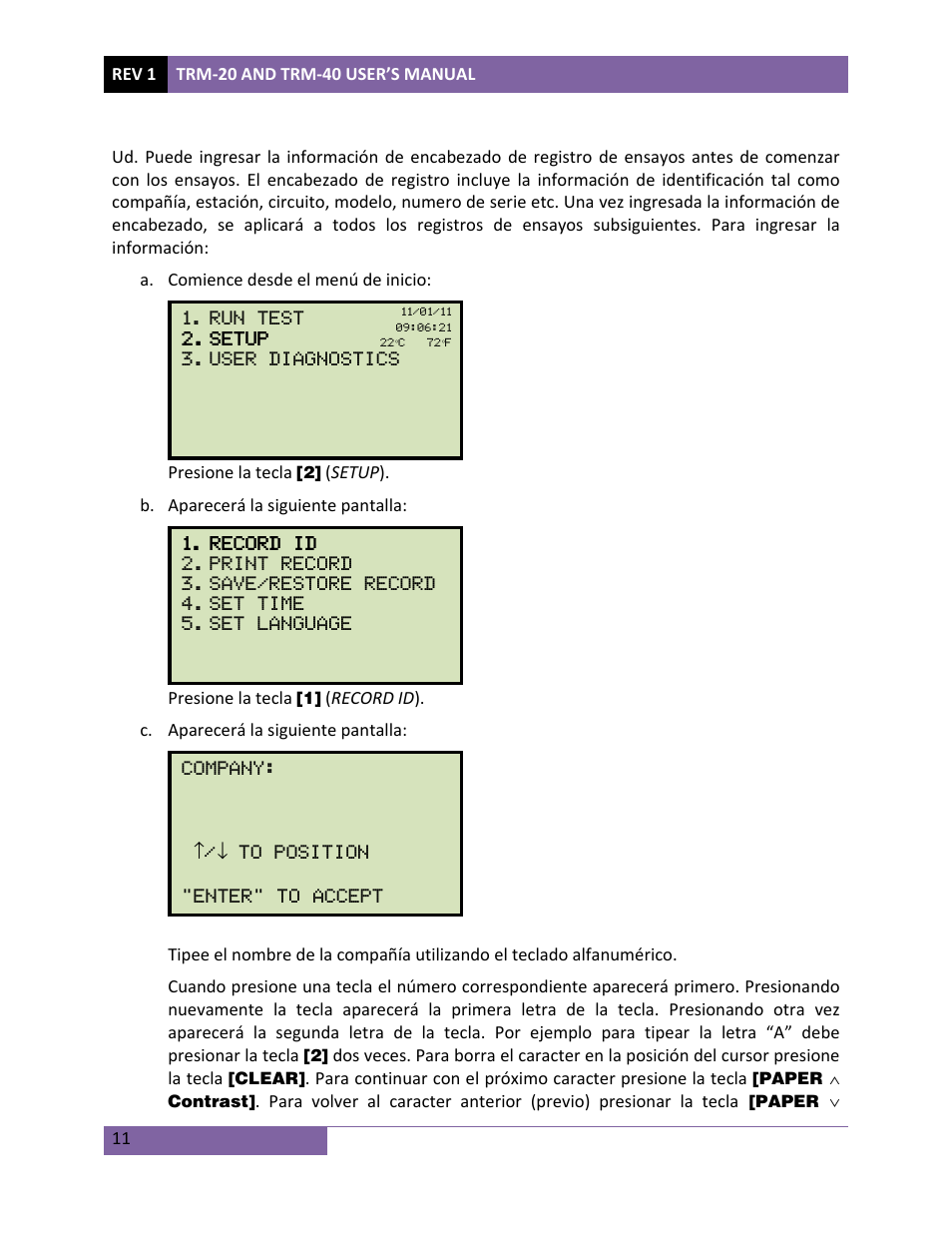 Vanguard TRM-20_40 User Manual | Page 15 / 77