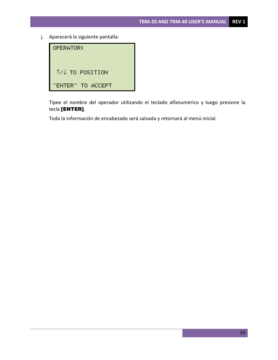 Vanguard TRM-20_40 User Manual | Page 18 / 77