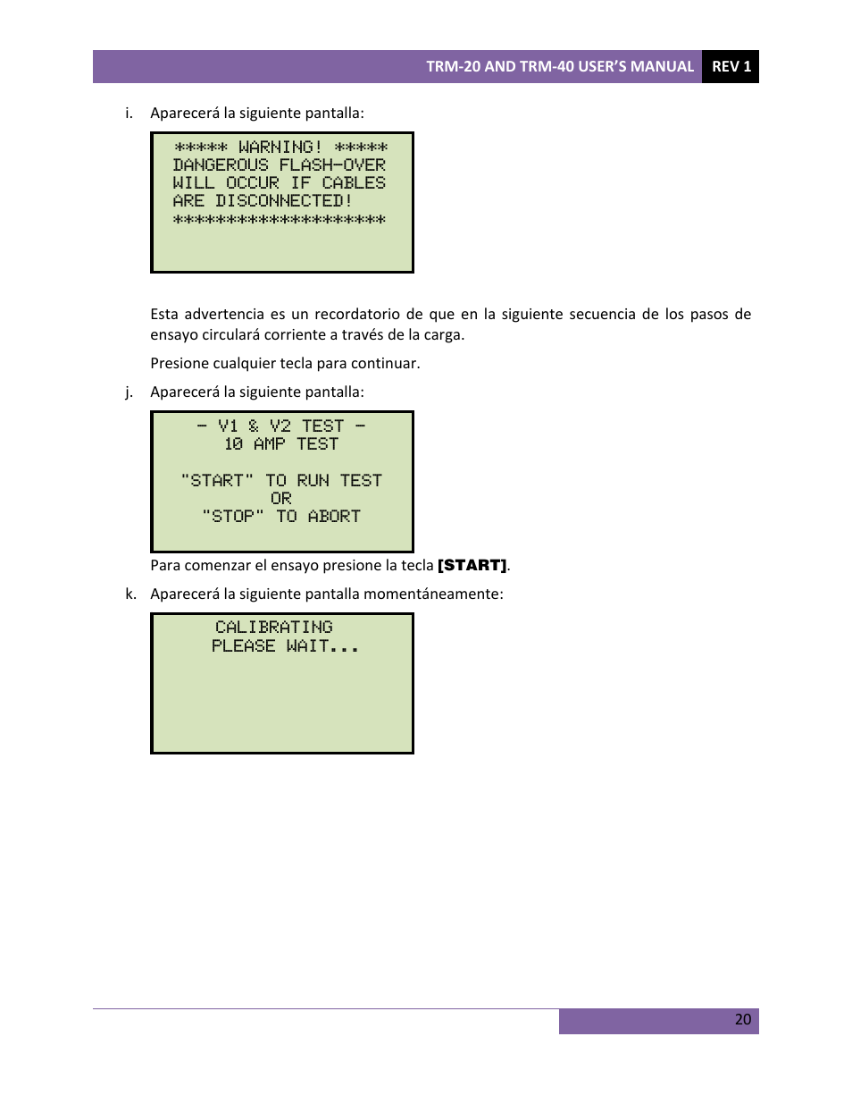 Vanguard TRM-20_40 User Manual | Page 24 / 77