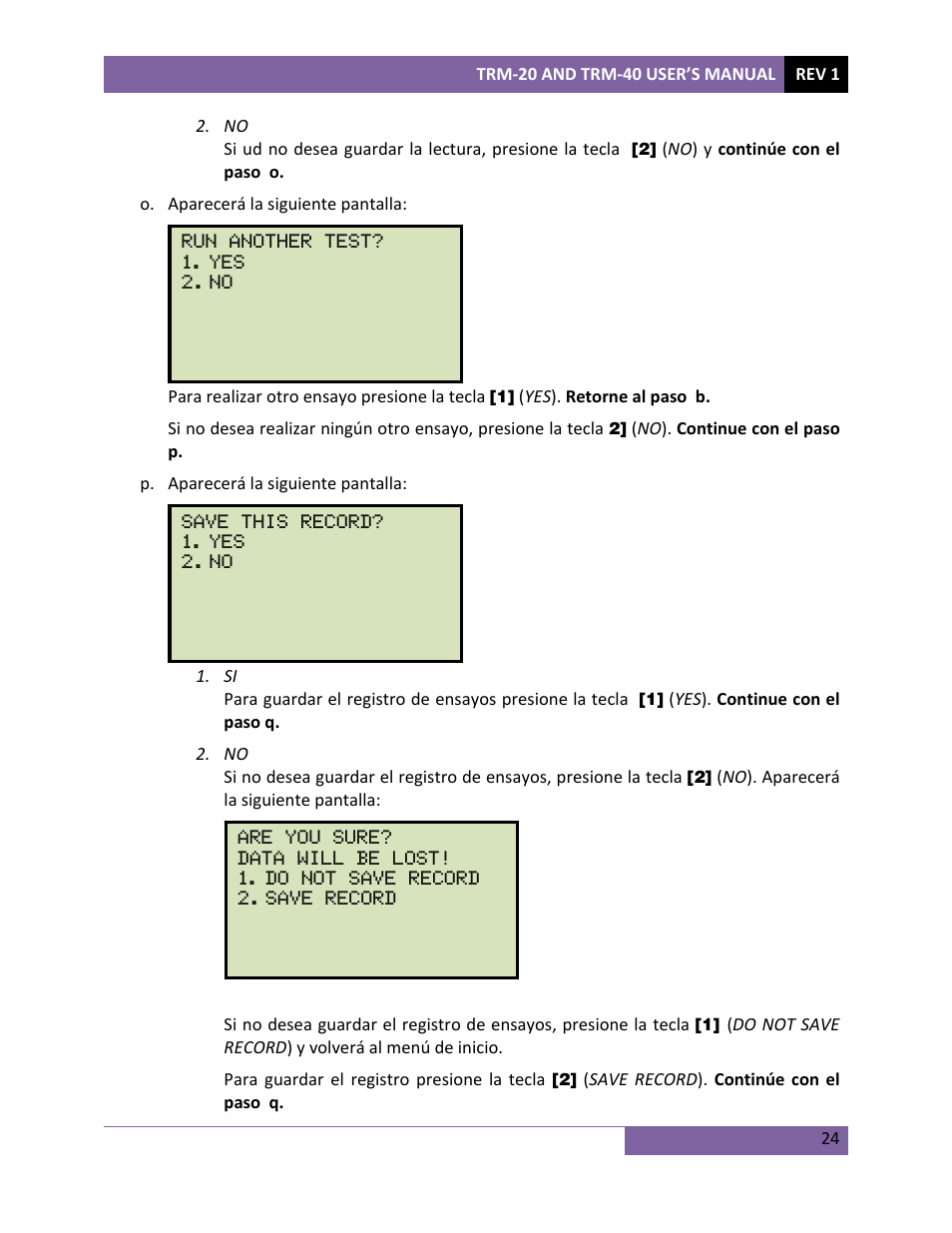 Vanguard TRM-20_40 User Manual | Page 28 / 77