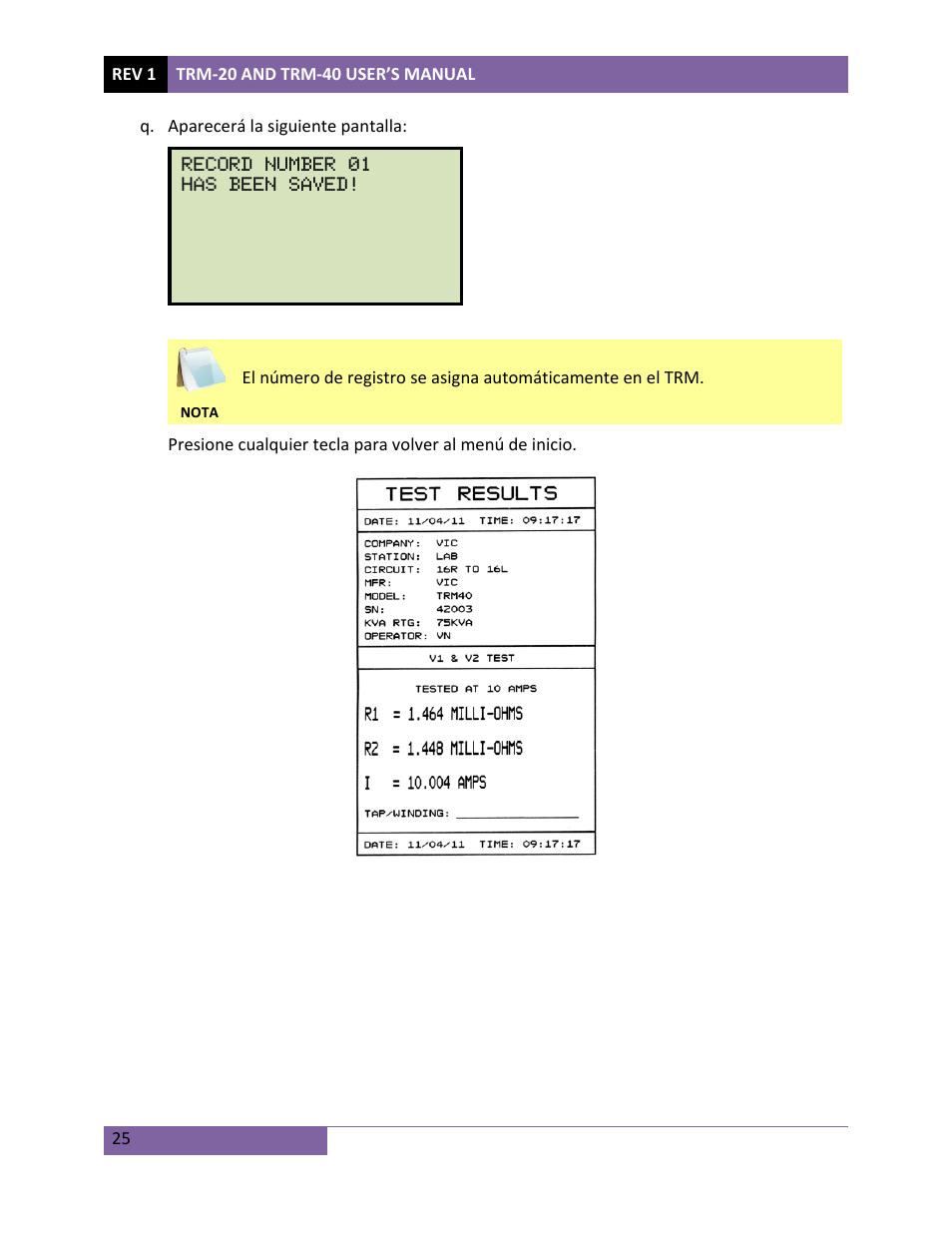 Vanguard TRM-20_40 User Manual | Page 29 / 77