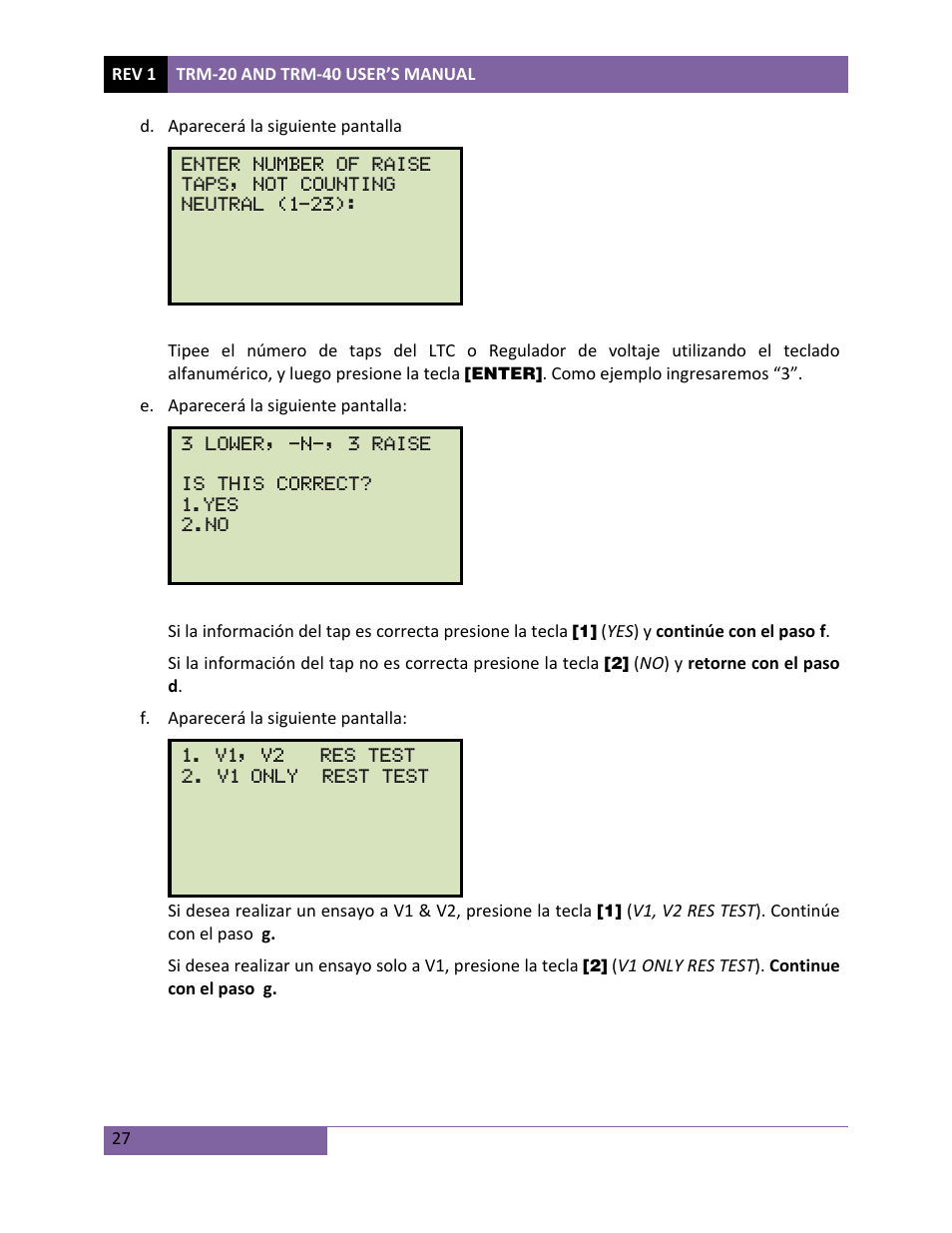 Vanguard TRM-20_40 User Manual | Page 31 / 77