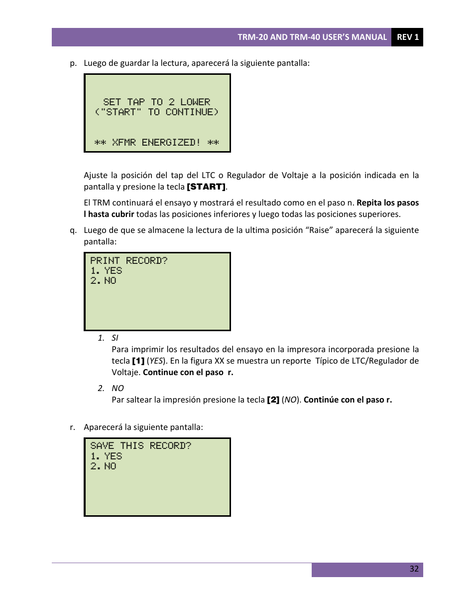 Vanguard TRM-20_40 User Manual | Page 36 / 77