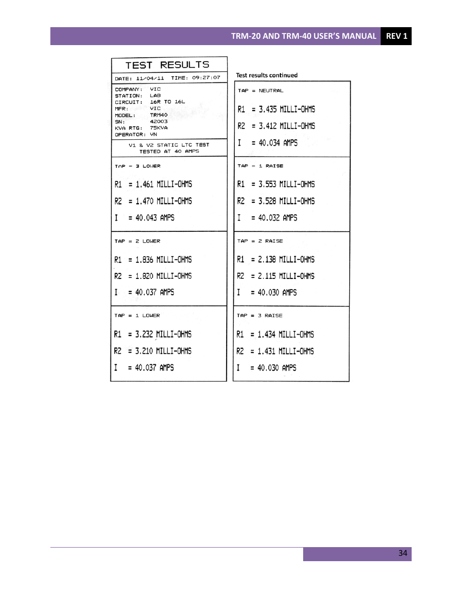 Vanguard TRM-20_40 User Manual | Page 38 / 77