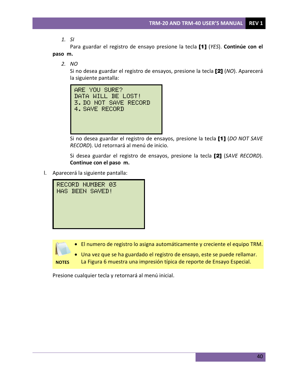 Vanguard TRM-20_40 User Manual | Page 44 / 77